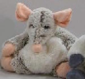 Souris rat gris peluche doudou très doux Nicotoy, Simba Toys (Dickie)