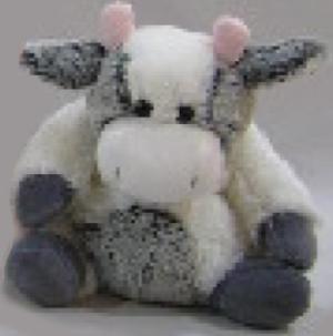 Vache grise et blanche peluche doudou très doux Nicotoy, Simba Toys (Dickie)