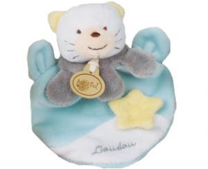 Doudou chat bleu et gris BN216 Baby Nat