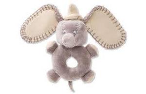 Hochet Dumbo l'éléphant gris Disney Baby