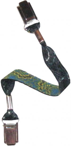 Attache-doudou simili peau de serpent Polkadot