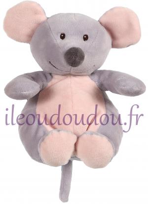 Peluche souris gris bleu et rose *Toodoux* Gipsy
