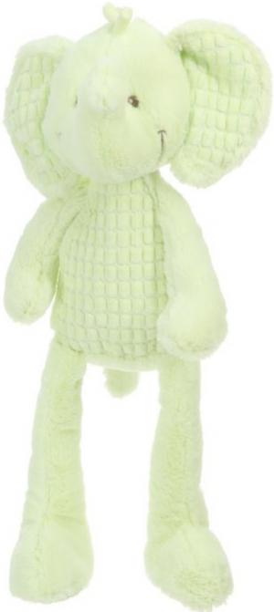 Peluche éléphant vert 40 cm Nicotoy, Tex Baby, Carrefour