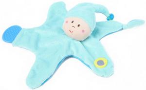Doudou lutin bleu en forme d'étoile Kikou Creativtoys, Kikou