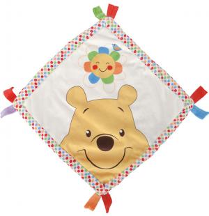 Doudou Winnie l'ourson mouchoir fleur *Good morning* Disney Baby, Nicotoy, Simba Toys (Dickie)