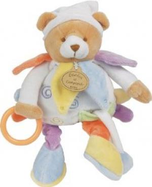 Ours Nuage de couleur peluche d'activités DC1033 Doudou et compagnie