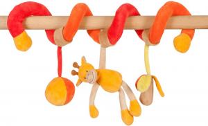 Spirale Girafe orange et jaune thème Jungle Nattou