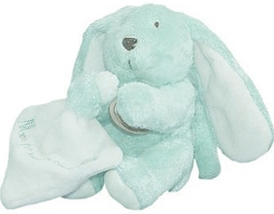 Lapin bleu vert Mon premier doudou DC1282 Doudou et compagnie