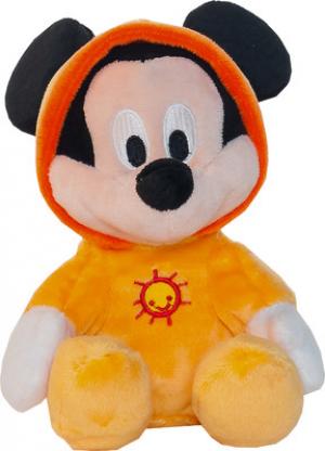 Peluche Mickey en grenouillère orange Petit modèle Disney Baby, Nicotoy, Simba Toys (Dickie)