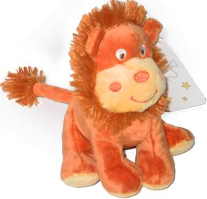 Peluche lion marron orange Kimbaloo - La Halle, Brioche