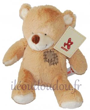 Ours en peluche marron clair Patch Nicotoy, Simba Toys (Dickie)