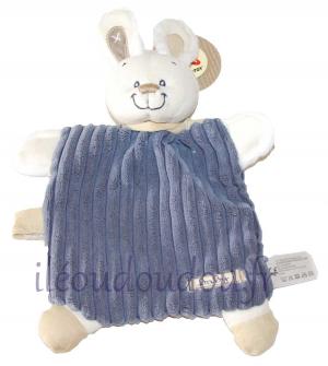 Doudou lapin bleu plat rectangle Baby Simba Toys (Dickie), Nicotoy