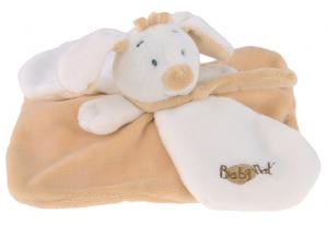 Doudou chien marron et blanc - BN777 Baby Nat