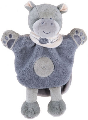 Marionnette hippopotame gris - BN908 Baby Nat