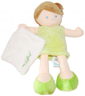 Poupée verte doudou Les p'tites chipies BN758 Grand Modèle Baby Nat