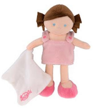 Poupée rose tenant un doudou - Les p'tites chipies - petit modèle - BN757 Baby Nat