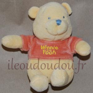 Peluche ours Winnie assis  Nicotoy, Disney Baby, Simba Toys (Dickie)