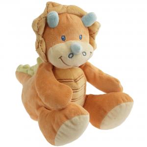 Peluche dinosaure orange et jaune Jogystar, Kiabi - Kitchoun