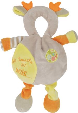 Doudou renne cerf Je touche du bois DC1437DL Doudou et compagnie