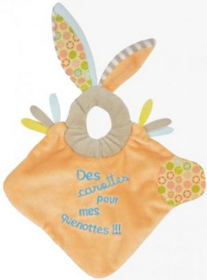 Lapin Les Bouilles de doudou orange DC1436DL Doudou et compagnie