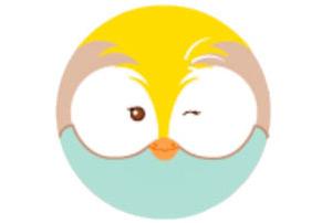 Tête Les Bouilles de doudou oiseau - DC1438DL Doudou et compagnie
