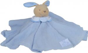 Doudou *Lange* lapin bleu - DC2364 Doudou et compagnie