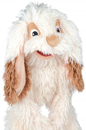 Marionnette peluche lapin blanc et marron Piloo Piloo - HO2257 Histoire d'ours, Doudou et compagnie