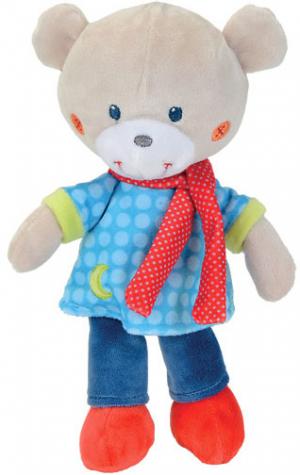 Peluche ours garçon gris rouge et bleu - Dans la lune Nicotoy, Simba Toys (Dickie)