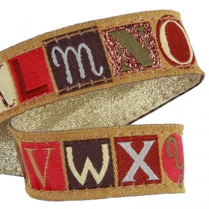 Attache-doudou Lettres de l'Alphabet doré sos