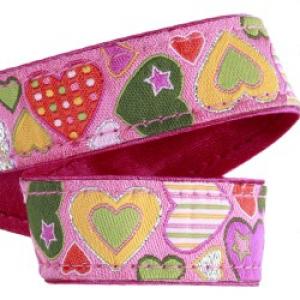 Attache-doudou coeurs roses sos