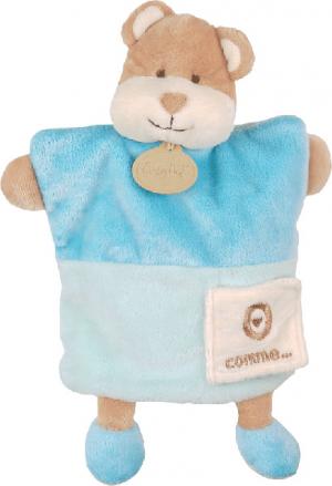 Marionnette O comme... ours doudou bleu BN899 Baby Nat