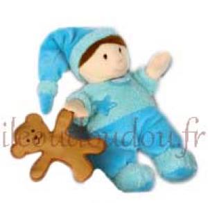 Poupée bleu Les Poupons Mignons DC2574 Doudou et compagnie