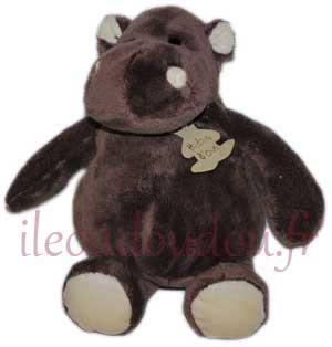 Peluche hippopotame marron - moyen modèle HO1058 Histoire d'ours