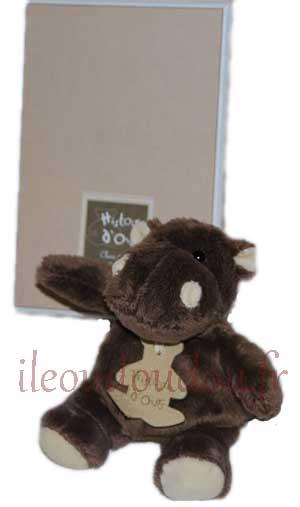 Peluche hippopotame marron - petit modèle HO1059 Histoire d'ours
