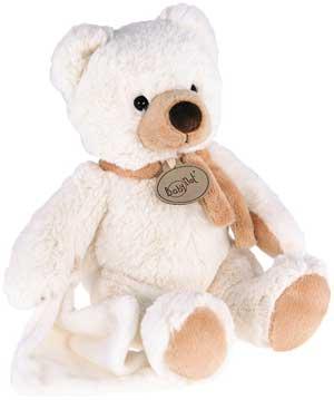 Peluche ours blanc avec doudou BN941 Baby Nat