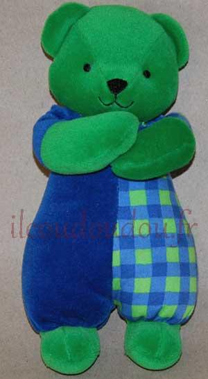 Peluche ours vert et bleu Berchet, Marques diverses