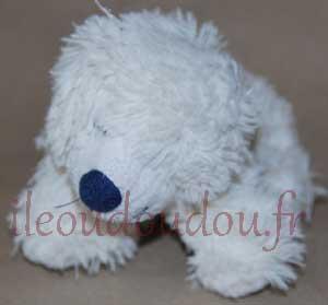 Peluche ours blanc  Gipsy