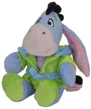 Peluche Bourriquet en peignoir bleu et vert Disney Baby, Nicotoy, Simba Toys (Dickie)