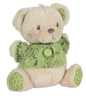 Doudou peluche ours blanc et vert - PETIT MODÈLE Nicotoy, Simba Toys (Dickie)
