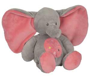 Peluche éléphant gris et rose Nicotoy, Simba Toys (Dickie)