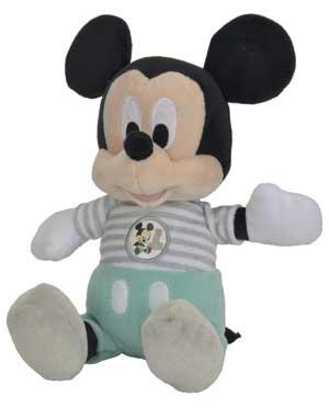 Peluche Michey gris et vert Disney Baby, Nicotoy, Simba Toys (Dickie)