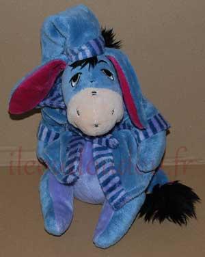 Peluche Bourriquet en peignoir bleu et violet Disney Baby, Nicotoy, Simba Toys (Dickie)