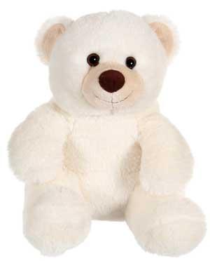 Doudou peluche ours blanc *Huggy Bear Nature* Gipsy