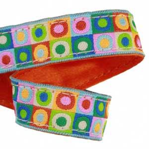 Attache-doudou pois fluo multicolores Polkadot