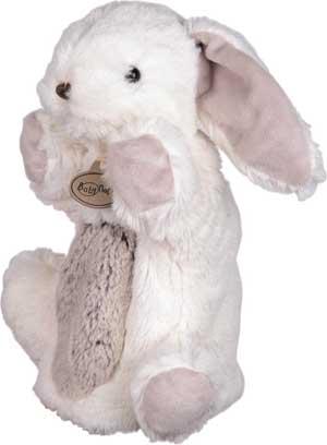 Marionnette lapin blanc et gris *Les Flocons* - BN054 Baby Nat