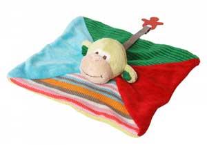Doudou singe Mo multicolore Happy Horse