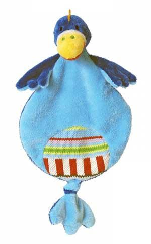 Doudou oiseau bleu Lapagayo Happy Horse