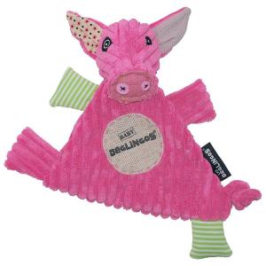 Doudou cochon rose Jambonos plat Déglingos