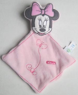 Doudou Minnie rose plat Disney Baby