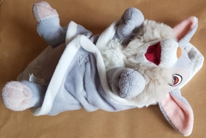 Peluche lapin Panpan dans sa couverture Disney Baby, Nicotoy, Simba Toys (Dickie)